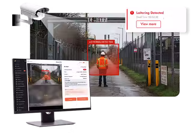 AI Enabled Loitering Detection for Construction, Manufacturing, Oil and Gas, Ports, Logistics and More.